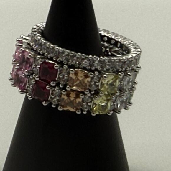 Bomb Party RBP7603 Our Thoughts Don't Define Us Cubic Zirconia Stone Size 8 Ring - Picture 3 of 8